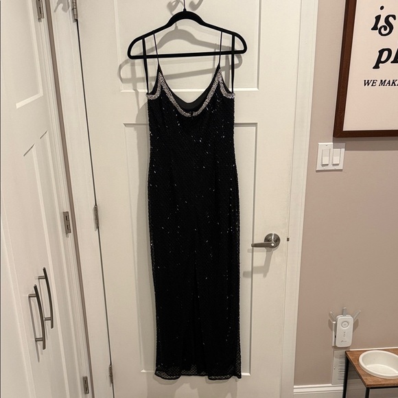 Mac Duggal Rhinestone Encrusted Scoop Evening Gown - Picture 5 of 7